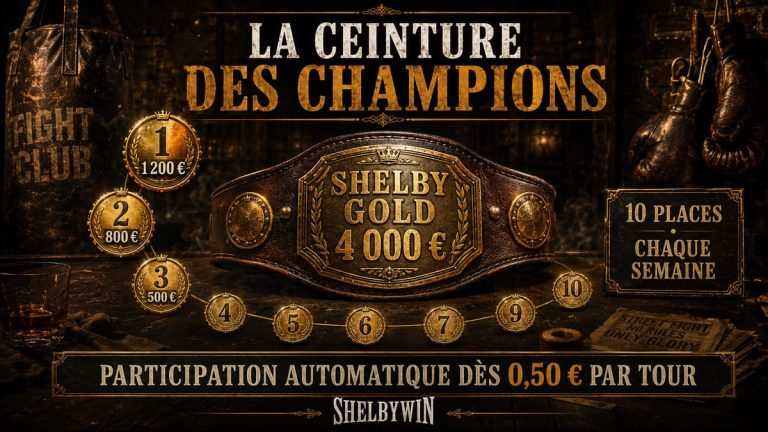Shelby Win Casino tournois